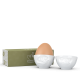Eierbecher Set - glücklich/hmpff weiß