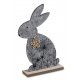 Hase mit Blumenmuster 26cm Filz