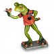 Frosch Dartspieler mit orangenem Shirt