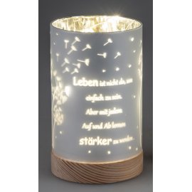 Deko-Licht 15cm Timer, Leben - stärker werden
