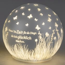 Deko-Kugel 12cm Timer - nimm Dir Zeit