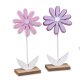 Blume 21cm Holz auf Sockel