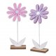 Blume 26cm Holz auf Sockel