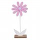 Blume 26cm Holz auf Sockel
