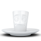 Espresso Mug mit Henkel - verdutzt weiß