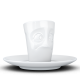 Espresso Mug mit Henkel - verdutzt weiß