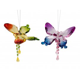 Hängedeko Schmetterling 12cm Acryl