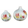 Kugelvase Keramik Blumen