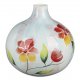 Kugelvase Keramik Blumen