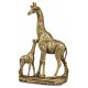 Giraffenpaar 30cm Antik-Gold