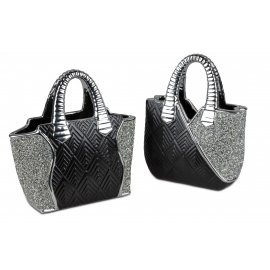 Deko-Gefäß 28cm Tasche