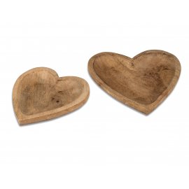 Herzschale Mango - Holz