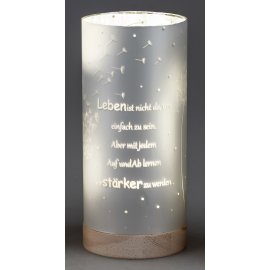 Deko-Licht 20cm Timer, Leben - stärker werden