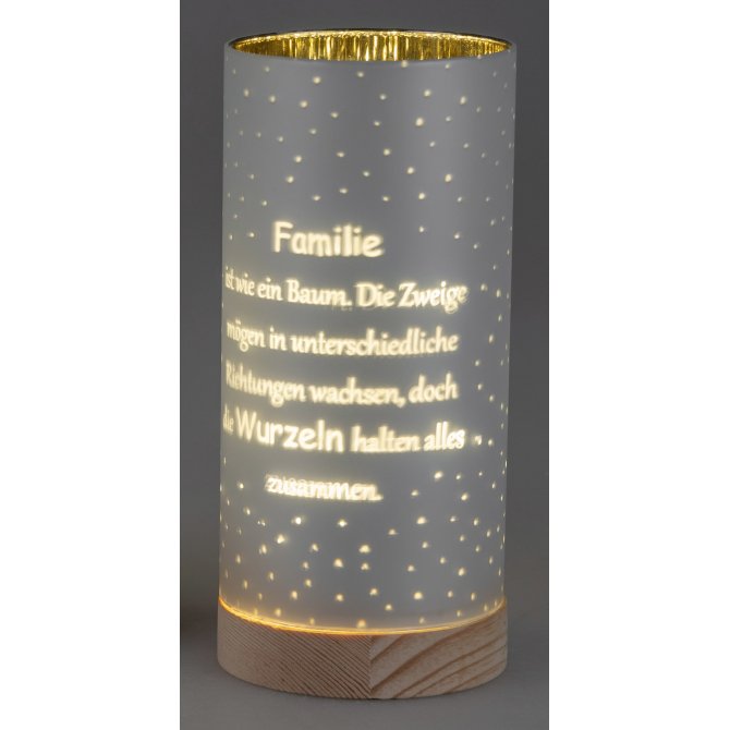 Deko-Licht 15cm Timer, Familie - halten alles zusammen
