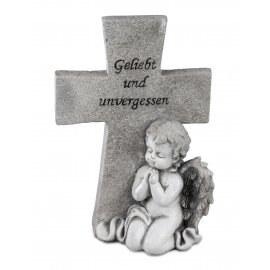 Engel mit Kreuz Trauer