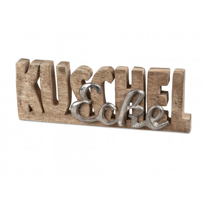 Kuschel-Ecke 24cm Alu Mango-Holz