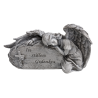Grabdeko, Engel m/Stein, 21,5 cm L