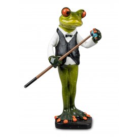 Frosch Billardspieler