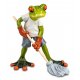 Frosch Mann mit Wischmop