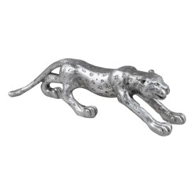 Leopard 32cm Klassik-Silber