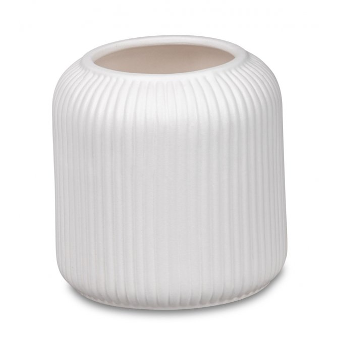 Vase 13cm Rillenmuster