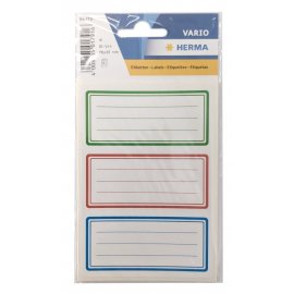 Heftschild tricolor Herma