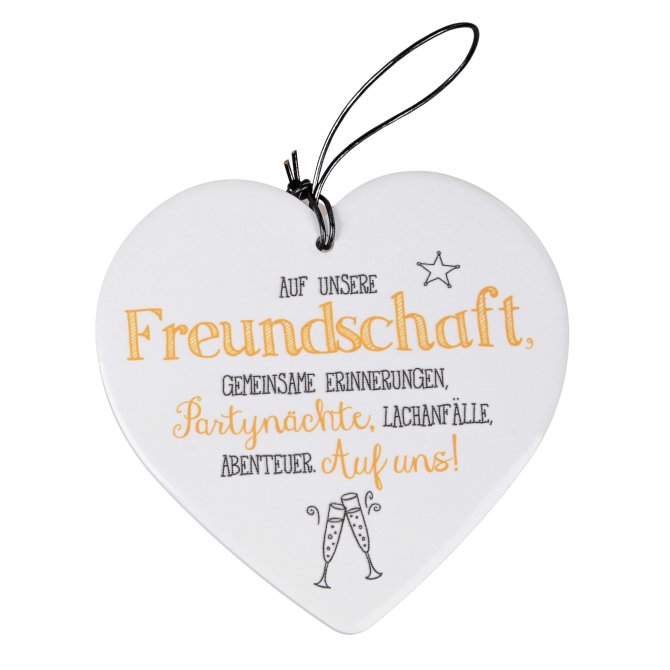 Hängeherz 15cm Freundschaft