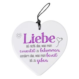 Hängeherz 15cm Liebe