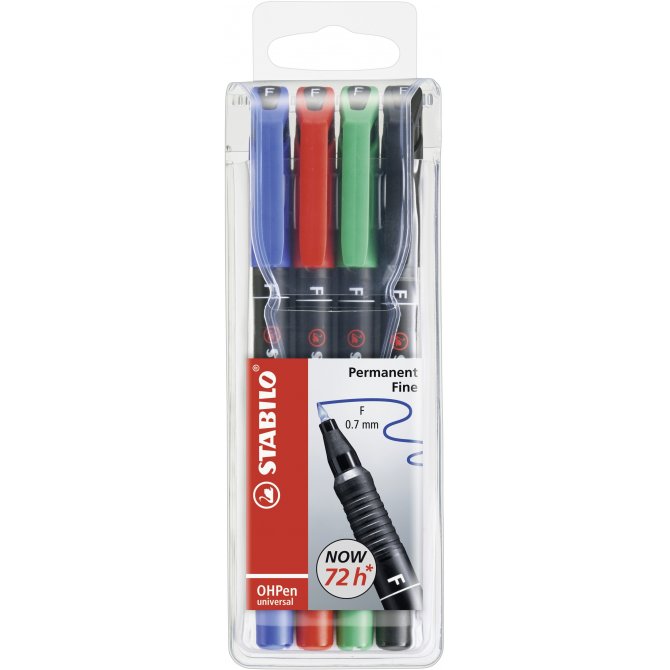 Folienstift OHPen universal permanent fein 4er Pack