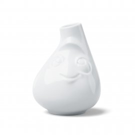 Vase klein - putzig - weiß