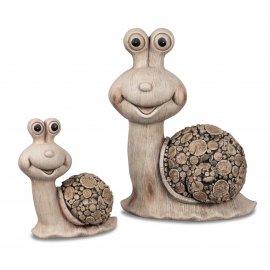 Schnecke Holzoptik