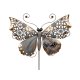 Stecker Schmetterling 114cm Metall schwarz-gold