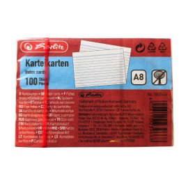 Karteikarte A8 100Stück weiß