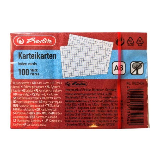 Karteikarte A8 100Stück weiß