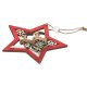 Holz Stern 8cm rot