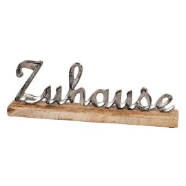 Zuhause 41cm Alu Mango-Holz