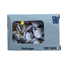 Reißnägel weiß 100er SUN