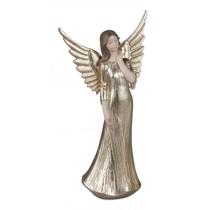 Engel stehend 18cm Klassik gold