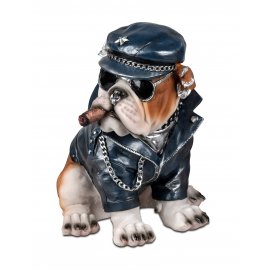 Bulldogge 22cm mit Brille