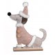 Hund mit Mütze 28cm Filz