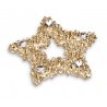 Deko-Stern 4cm gold-Kristall