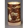 Deko-Licht 15cm braun Winter - Zuhause am schönsten