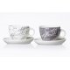 Cappuccinotasse Cornello grey mit Untere