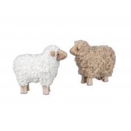 Schaf mit Wolle 20cm