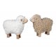 Schaf mit Wolle 26cm