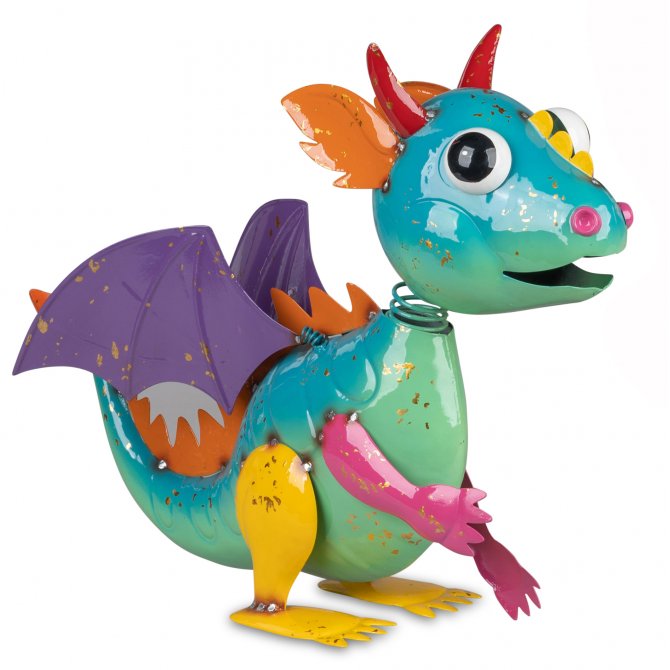 Drache 40cm Metall