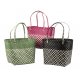 Tasche 30x25cm geflochten Kunststoff
