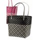 Tasche 30x25cm geflochten Kunststoff
