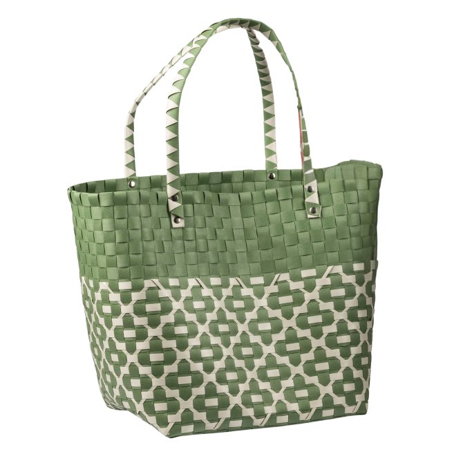Tasche 30x25cm geflochten Kunststoff