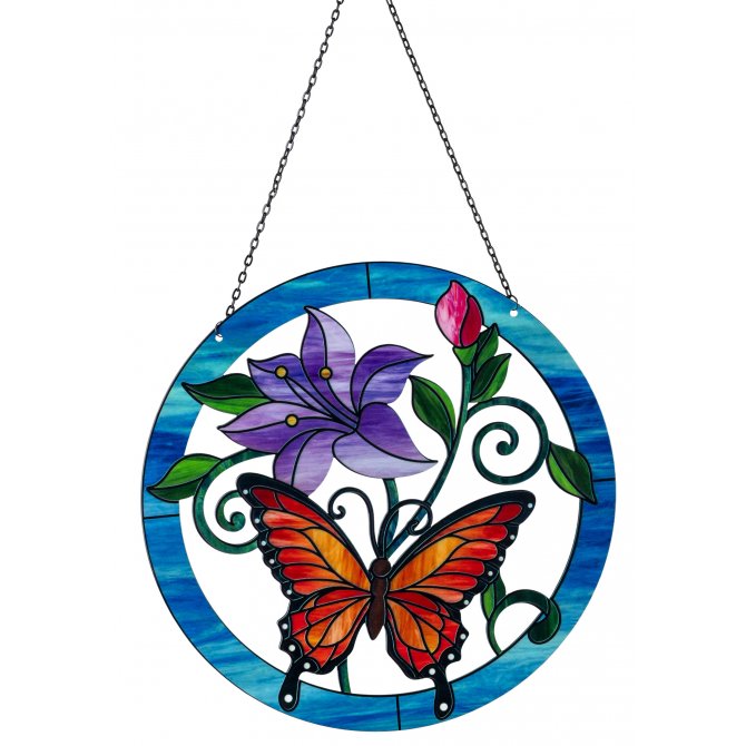 Hänger Kreis Schmetterling 25cm Fantasie